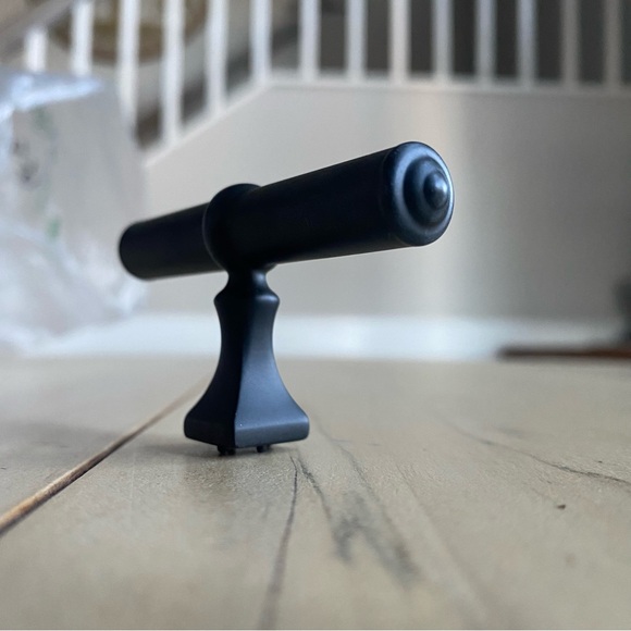 Knob, elegant bar style, hardware, drawer poles, handles, Matt Black by Liberty - Picture 11 of 14